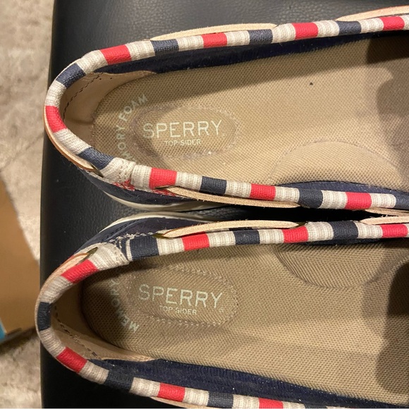 Sperry Top-Sider Angelfish Navy/Red Strap Boat Shoes STS83333 Women's Size 8 - Picture 7 of 8